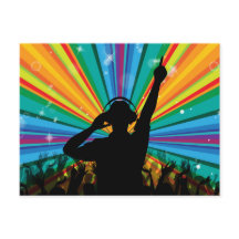 Postal de DJ musical