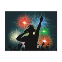 Postal de DJ musical