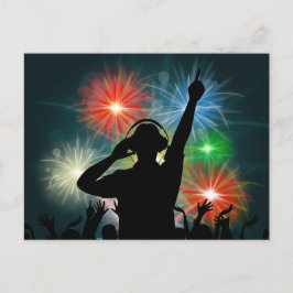 Postal de DJ musical