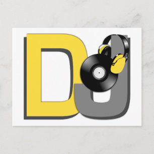 postal de DJ personalizado