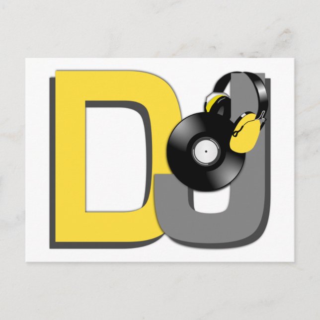 postal de DJ personalizado (Anverso)