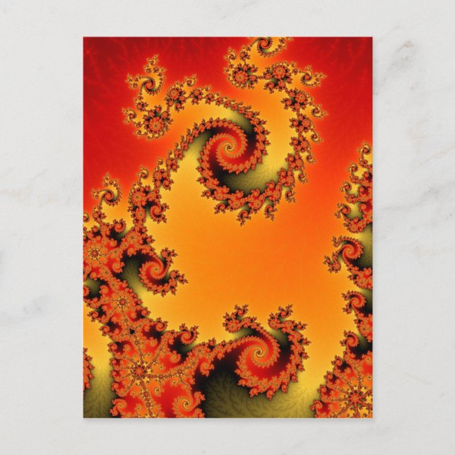 Postal de doble espiral caliente (Anverso)