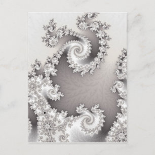 Postal de doble espiral plateado