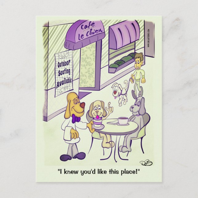 Postal de Dog Cafe (Anverso)