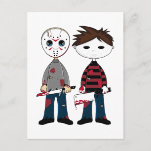 Postal de dos asesinos serie