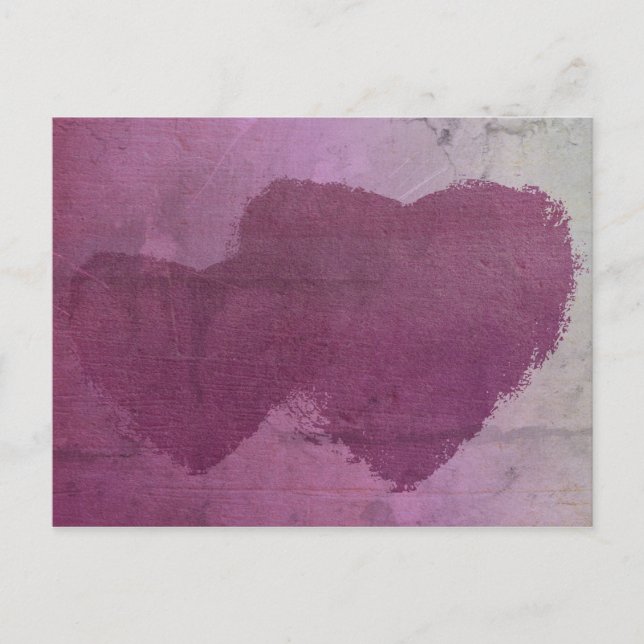 Postal de dos corazones (Anverso)