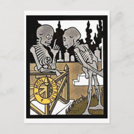Postal de dos esqueletos