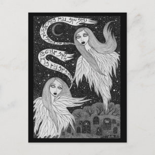 Postal de dos fantasmas