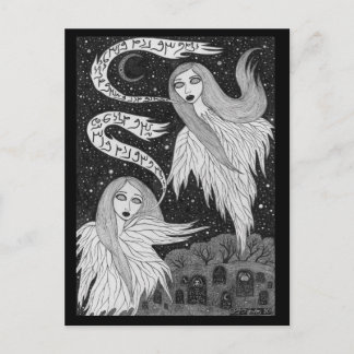 Postal de dos fantasmas