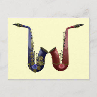 Postal de dos Saxes
