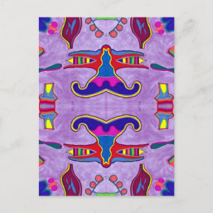 Postal de dragón morado