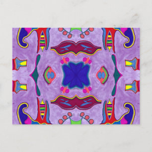 Postal de dragón morado