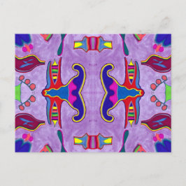 Postal de dragón morado