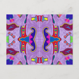 Postal de dragón morado
