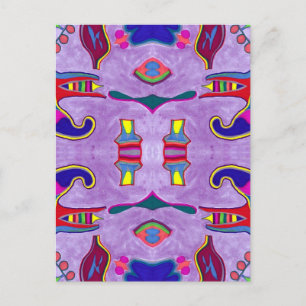Postal de dragón morado