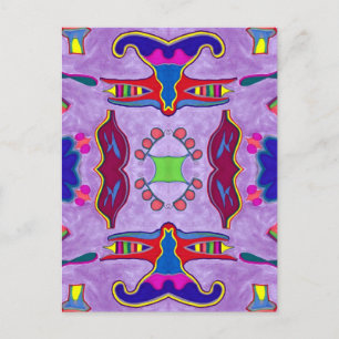 Postal de dragón morado