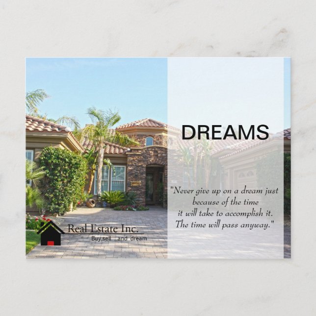 Postal de Dream Home Real Estate (Anverso)