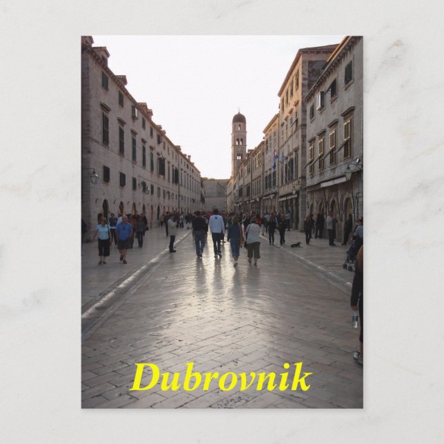 Postal de Dubrovnik (Anverso)