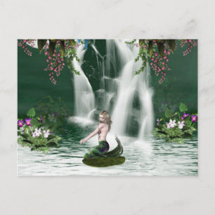 Postal de ducha de sirena