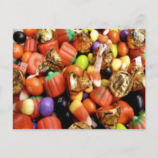 Postal de dulces de Halloween