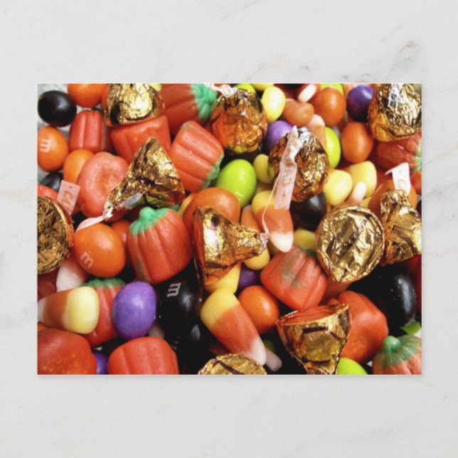 Postal de dulces de Halloween (Anverso)