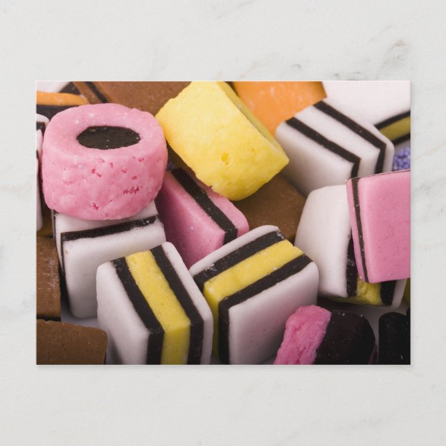 Postal de dulces de Licorice (Anverso)