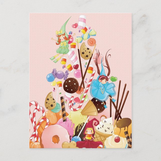 Postal de dulces ferias (Anverso)