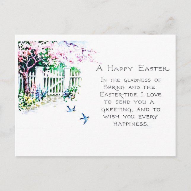 Postal de Eastertide del vintage (Anverso)