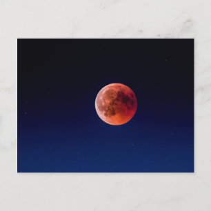 Postal de Eclipse Lunar de Luna de Sangre (Suiza)