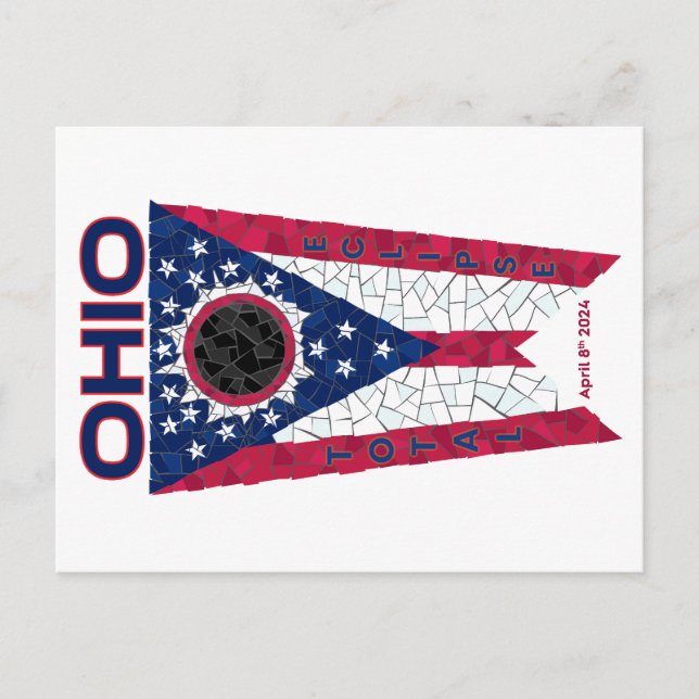 Postal de eclipse total de Ohio (Anverso)