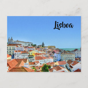 Postal de edificios de Lisboa