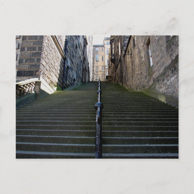 postal de Edinburgh Stairs (Anverso)