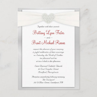 Postal de ejemplo de invitación de boda