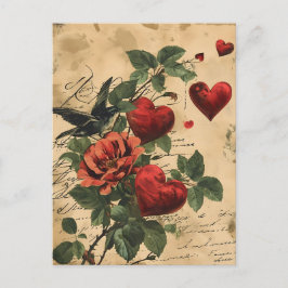 Postal de El día de San Valentín de cosecha