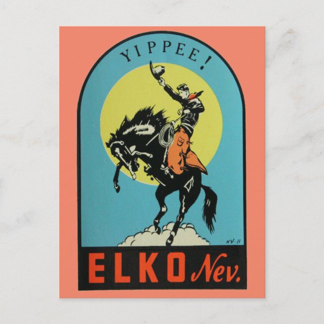 Postal de Elko, Nevada (Anverso)