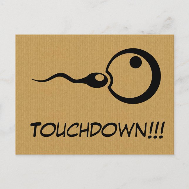 postal de embarazo de Guay Touchdown (Anverso)