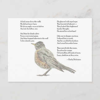 Postal de Emily Dickinson "In the Garden"