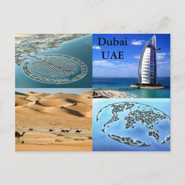 Postal de Emiratos Árabes Unidos de Dubai (Anverso)
