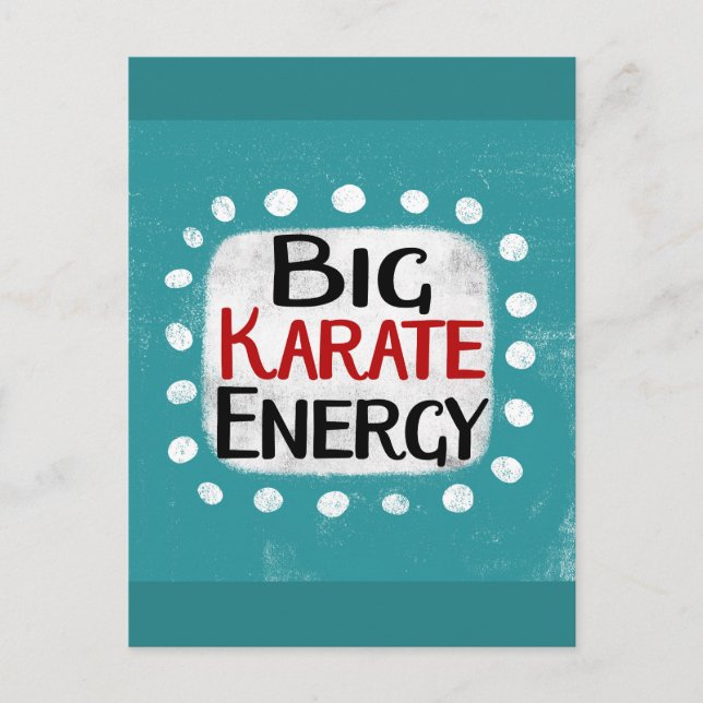 Postal de energía de Big Karate (Anverso)