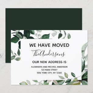 Postal de energía verde de Eucalyptus con Invitaci