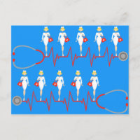 Postal de enfermería retro