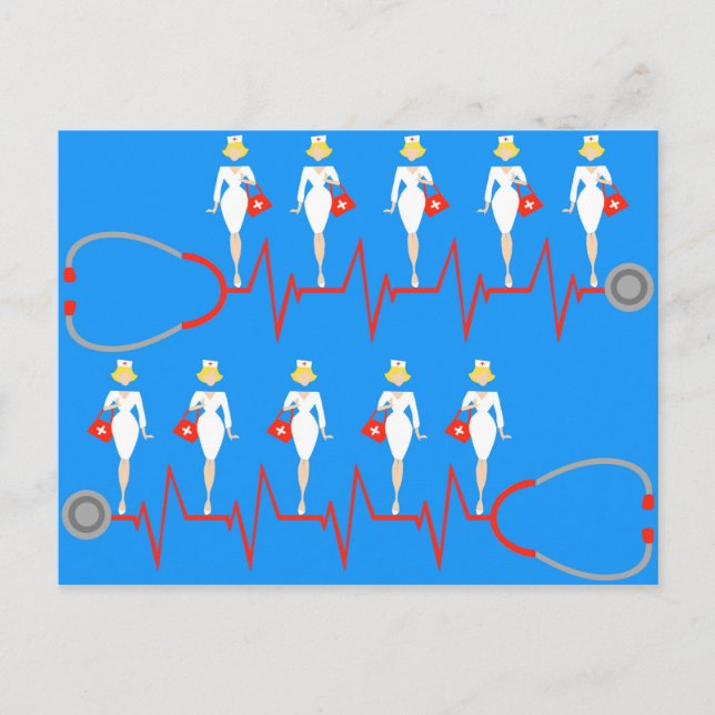 Postal de enfermería retro (Anverso)