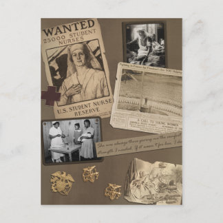 Postal de enfermería vintage