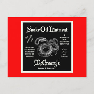 Postal de enlace de aceite de serpiente
