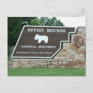 Postal de entrada al Parque Nacional de Efigy Moun