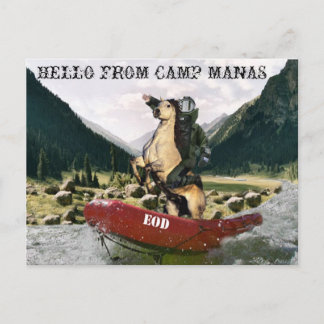 Postal de EOD Camp Manas