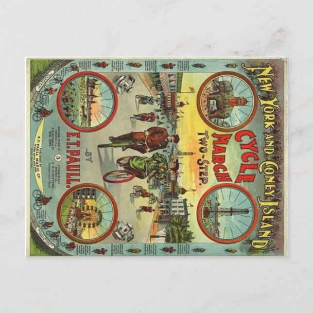 Postal de época de la isla Coney (Anverso)