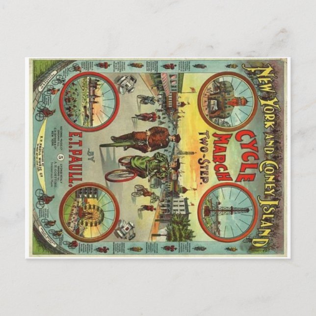 Postal de época de la isla Coney (Anverso)