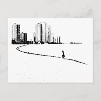 Postal de época de los amantes de Chicago