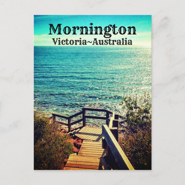 Postal de época de Mornington, Victoria, Australia (Anverso)
